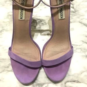 Steve Madden lavender suede sandals. Used